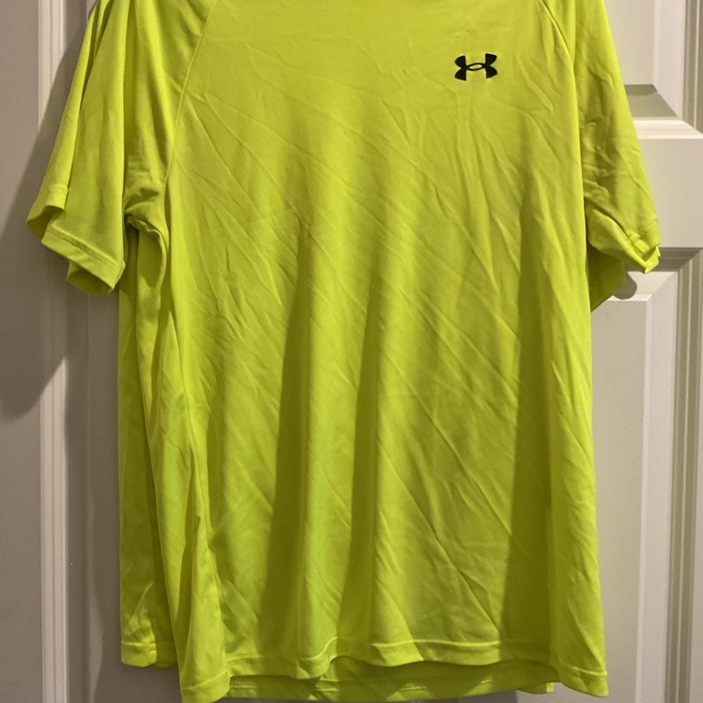 Under Armour Men's Neon Yellow Short Sleeve Tee